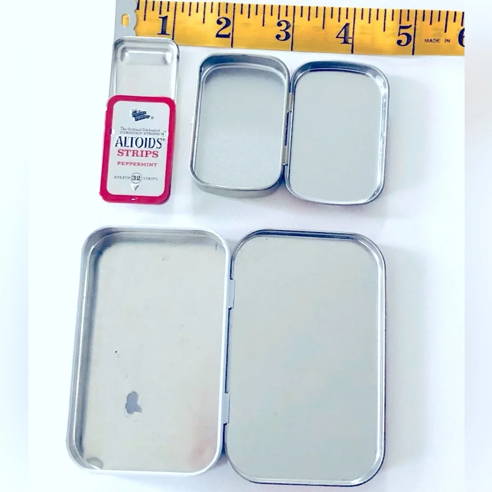 VTG  set 3 Vintage 2002 Altoids Strong Man Limited Edition Tin Peppermints - Picture 7 of 10